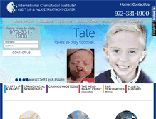 Tablet Screenshot of craniofacial.net